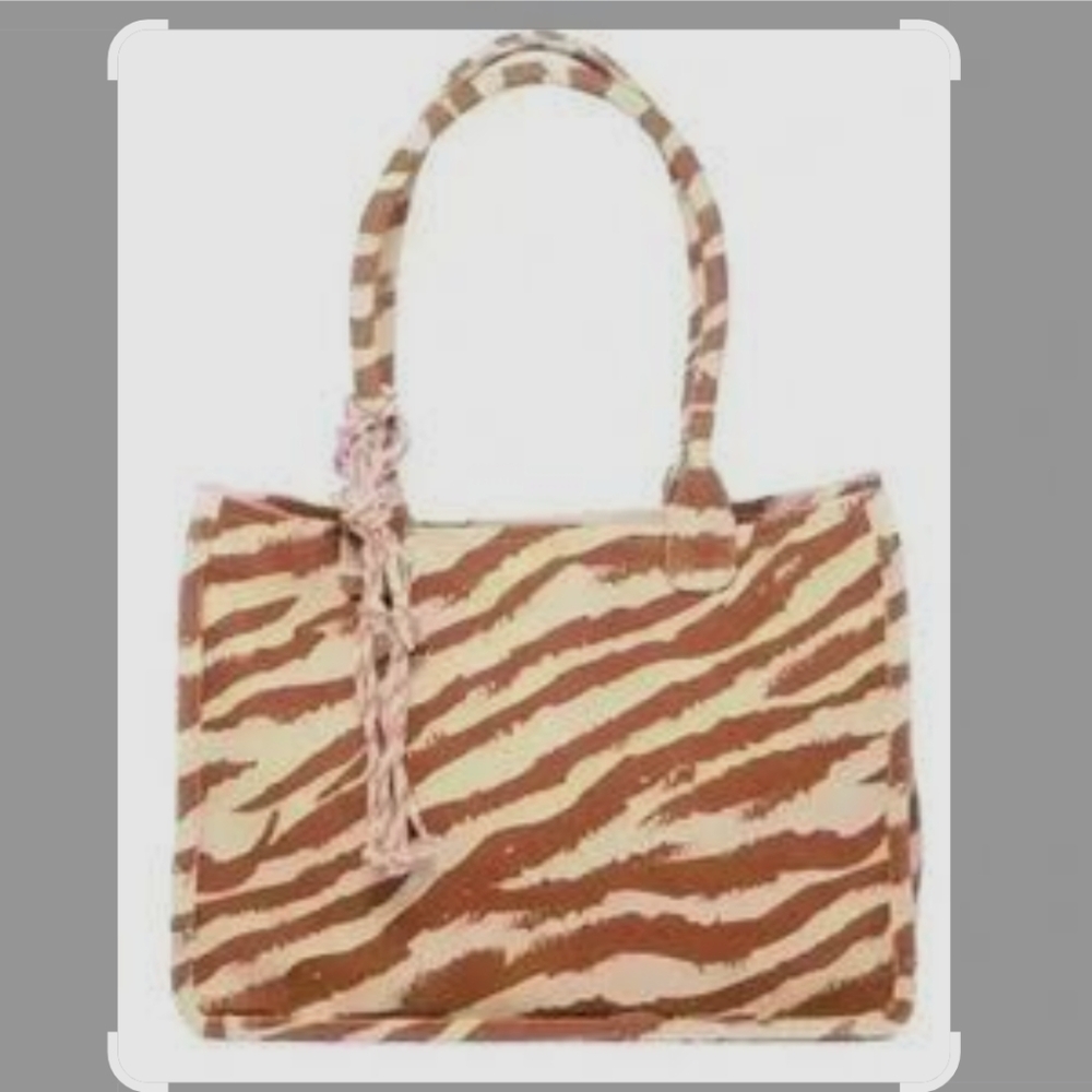 Vince Camuto Alula Zebra Print Tote Bag